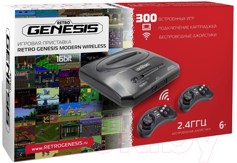Игровая приставка Retro Genesis Sega Modern Wireless 300 игр