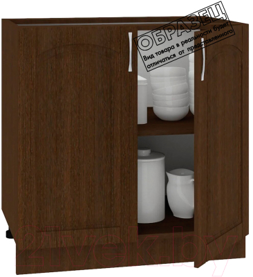Шкаф-стол кухонный Кортекс-мебель Корнелия Ретро НШ80р без столешницы (ясень белый)