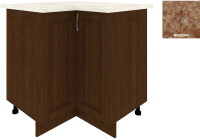 Шкаф-стол кухонный Кортекс-мебель Корнелия Ретро НШУ угловой (венге/мадрид) - 