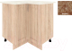 Шкаф-стол кухонный Кортекс-мебель Корнелия Ретро НШУ угловой (дуб сонома/мадрид) - 