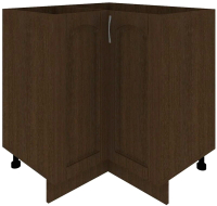 Шкаф-стол кухонный Кортекс-мебель Корнелия Ретро НШУ угловой без столешницы (венге) - 