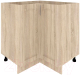 Шкаф-стол кухонный Кортекс-мебель Корнелия Ретро НШУ угловой без столешницы (дуб сонома) - 