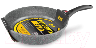 Изображение товара Сковорода Нева Металл Посуда Готовить легко Stone Gray GL4128