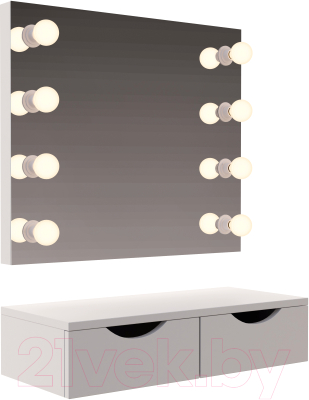 Туалетный столик с зеркалом Мир Мебели SV-35 с подсветкой