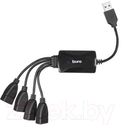 USB-хаб Buro BU-HUB4-0.3-U2.0-Splitter (черный)