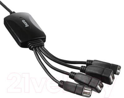 USB-хаб Buro BU-HUB4-0.3-U2.0-Splitter (черный)