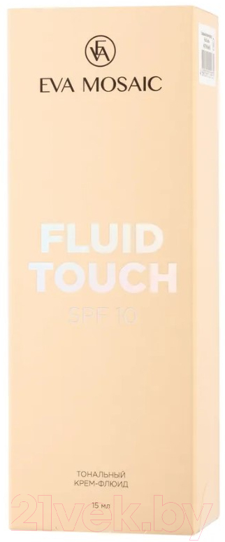 Тональный флюид Eva Mosaic Fluid Touch 01 Фарфор (15мл) — фото 2