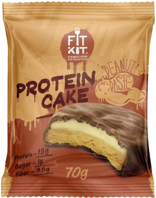 Протеиновое печенье Fit Kit Арахисовая паста (70г)