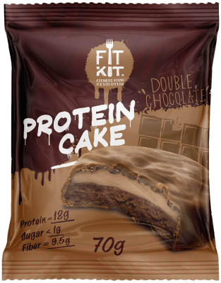 Протеиновое печенье Fit Kit Двойной шоколад (70г)