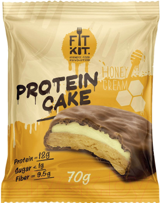 Протеиновое печенье Fit Kit Медовый крем (70г)