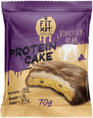 

Протеиновое печенье Fit Kit, Ромовая баба