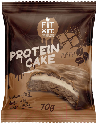 Протеиновое печенье Fit Kit Шоколад-кофе (70г)