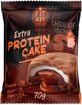Протеиновое печенье Fit Kit Шоколадный фондан (70г)