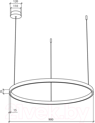 Изображение товара Потолочный светильник Byled HALO-RN-BL-1535-50-NW