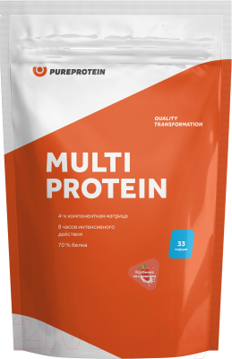 Протеин Pureprotein Клубника со сливками (1000г)