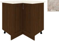 Шкаф-стол кухонный Кортекс-мебель Корнелия Ретро НШУ угловой (венге/марсель) - 
