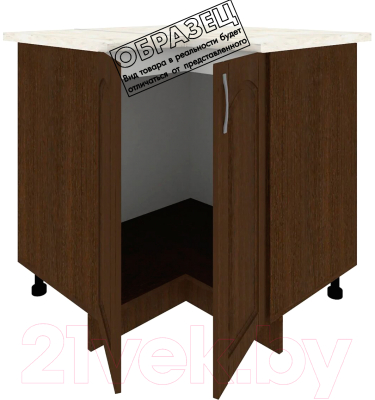 Шкаф-стол кухонный Кортекс-мебель Корнелия Ретро НШУ угловой (дуб сонома/марсель)