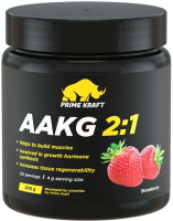 Аминокислоты Prime Kraft AAKG 2:1 (200г, клубника) - 