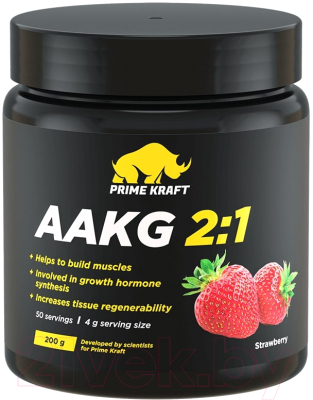 Аминокислота AAKG Prime Kraft 2:1 (200г, клубника)