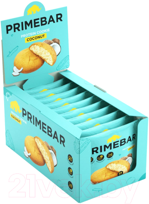 Протеиновое печенье Prime Kraft Primebar (10x35г, кокос)