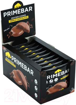 Протеиновое печенье Prime Kraft Primebar (10x35г, тройной шоколад)