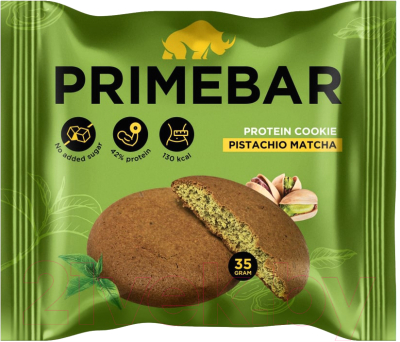 Протеиновое печенье Prime Kraft Primebar (10x35г, фисташка и чай матча)