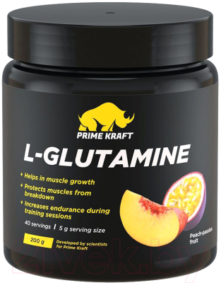 L-глютамин Prime Kraft 200г (персик-маракуйя)