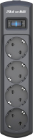Сетевой фильтр Pilot M-Max (1.8м, 4 розетки, серый) - 