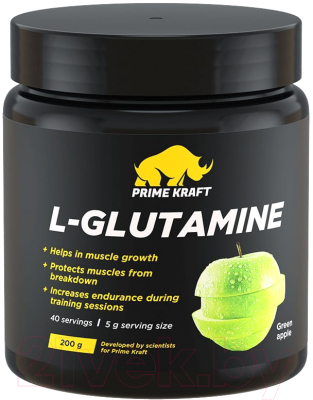 L-глютамин Prime Kraft 200г (зеленое яблоко)