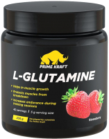 L-глютамин Prime Kraft L-Glutamine (200г, клубника) - 