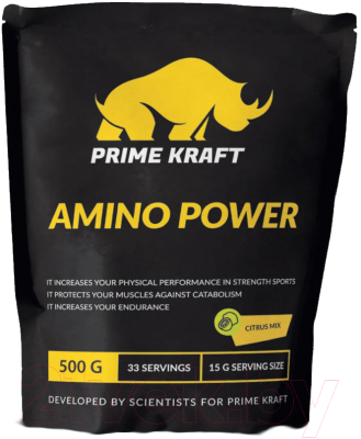 Комплексные аминокислоты Prime Kraft Amino Power (500г, цитрусовый микс)