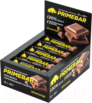Набор протеиновых батончиков Prime Kraft Primebar Шоколад (15x40г)