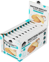 Протеиновое печенье Prime Kraft Primebar Protein Biscuit (10x40г, кокос и миндаль) - 