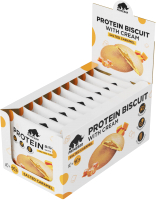 Протеиновое печенье Prime Kraft Primebar Protein Biscuit (10x40г, соленая карамель) - 