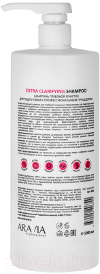 Шампунь для волос Aravia Professional Extra Clarifying для подготовки к профессиональным  (1л)
