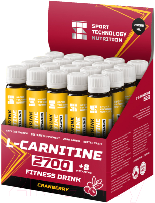 L-карнитин Sport Technology Nutrition 2700 Плюс (25мл, клюква)