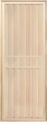 Деревянная дверь для бани Везувий 190x70 (глухая липа, коробка хвоя)