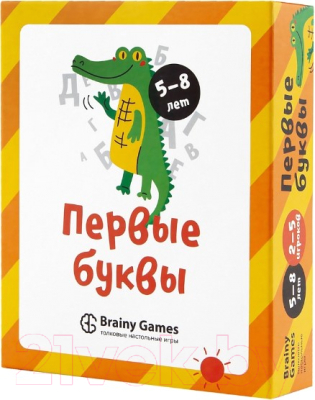Развивающая игра Brainy Games Первые буквы / УМ521