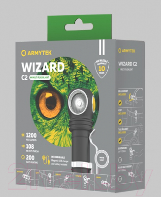 Фонарь Armytek Wizard C2 Magnet / F08901C