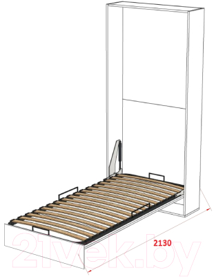 Шкаф-кровать трансформер Макс Стайл Studio 18мм 90x200 (бежевый U200 ST9)