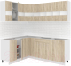 Кухонный гарнитур Кортекс-мебель Корнелия Экстра 1.5x2.1 без столешницы (дуб сонома) - 