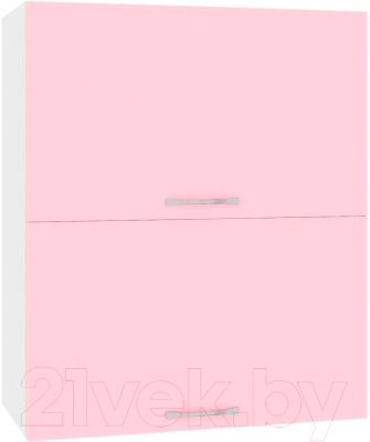 Шкаф навесной для кухни Кортекс-мебель Корнелия Лира ВШ60-2г (розовый)