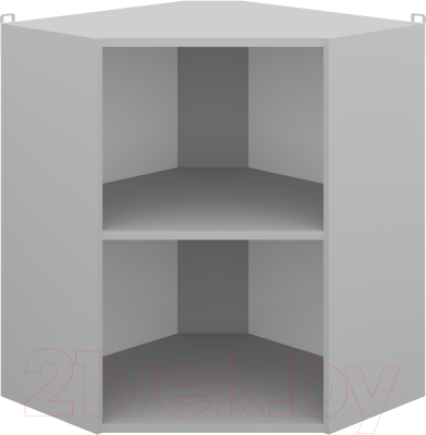 Шкаф навесной для кухни Кортекс-мебель Корнелия Лира ВШУ угловой (венге)