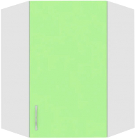 Шкаф навесной для кухни Кортекс-мебель Корнелия Лира ВШУ угловой (зеленый) - 