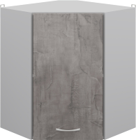 Шкаф навесной для кухни Кортекс-мебель Корнелия Лира ВШУ угловой (оникс) - 