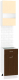 Комплект кухонных модулей Кортекс-мебель Корнелия Экстра 40р1ш без столешницы правый (венге светлый/венге) - 
