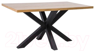 Обеденный стол Signal Cross 150x90 (дуб натуральный/черный)