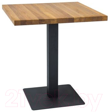 Обеденный стол Signal Puro 70 (дуб натуральный/черный)