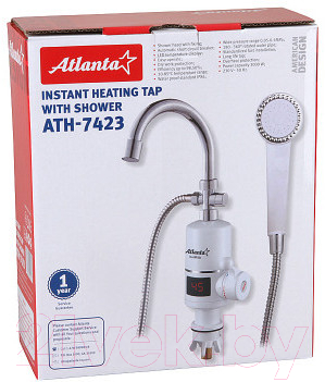 Кран-водонагреватель Atlanta ATH-7423 (с душем)
