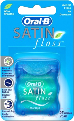 Зубная нить Oral-B Satin Floss (25м)
